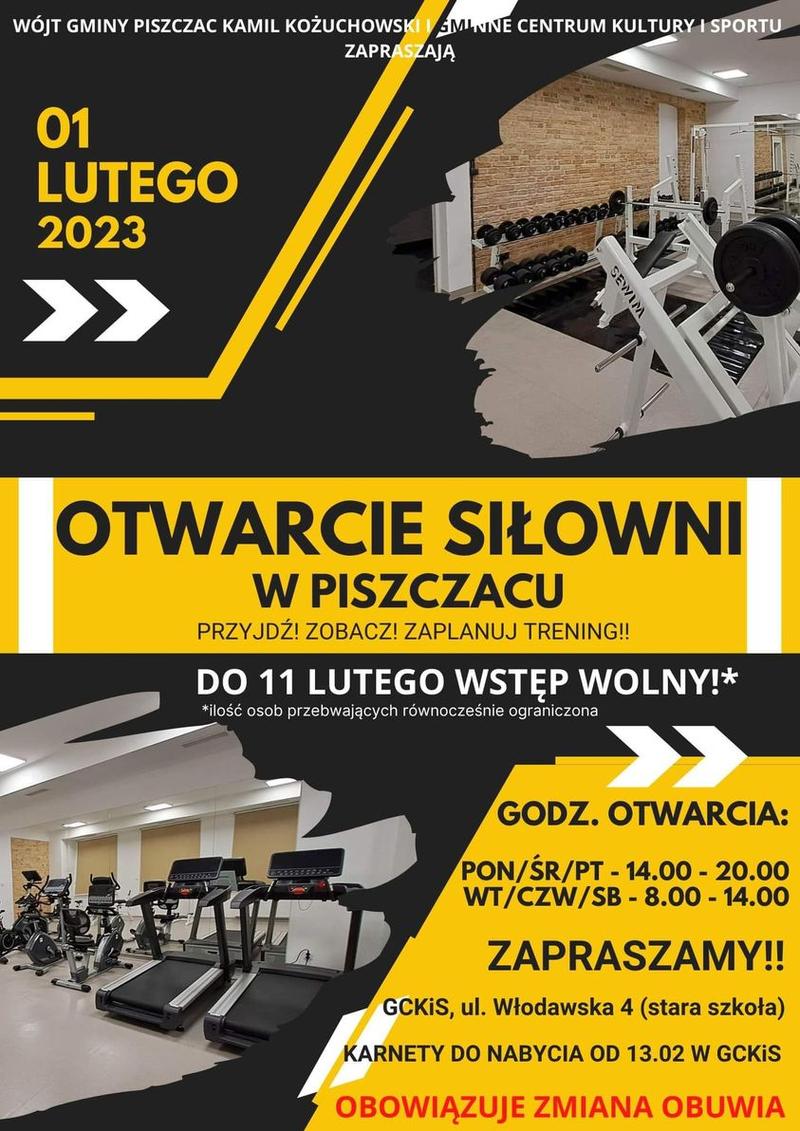 Otwarcie siłowni 2024