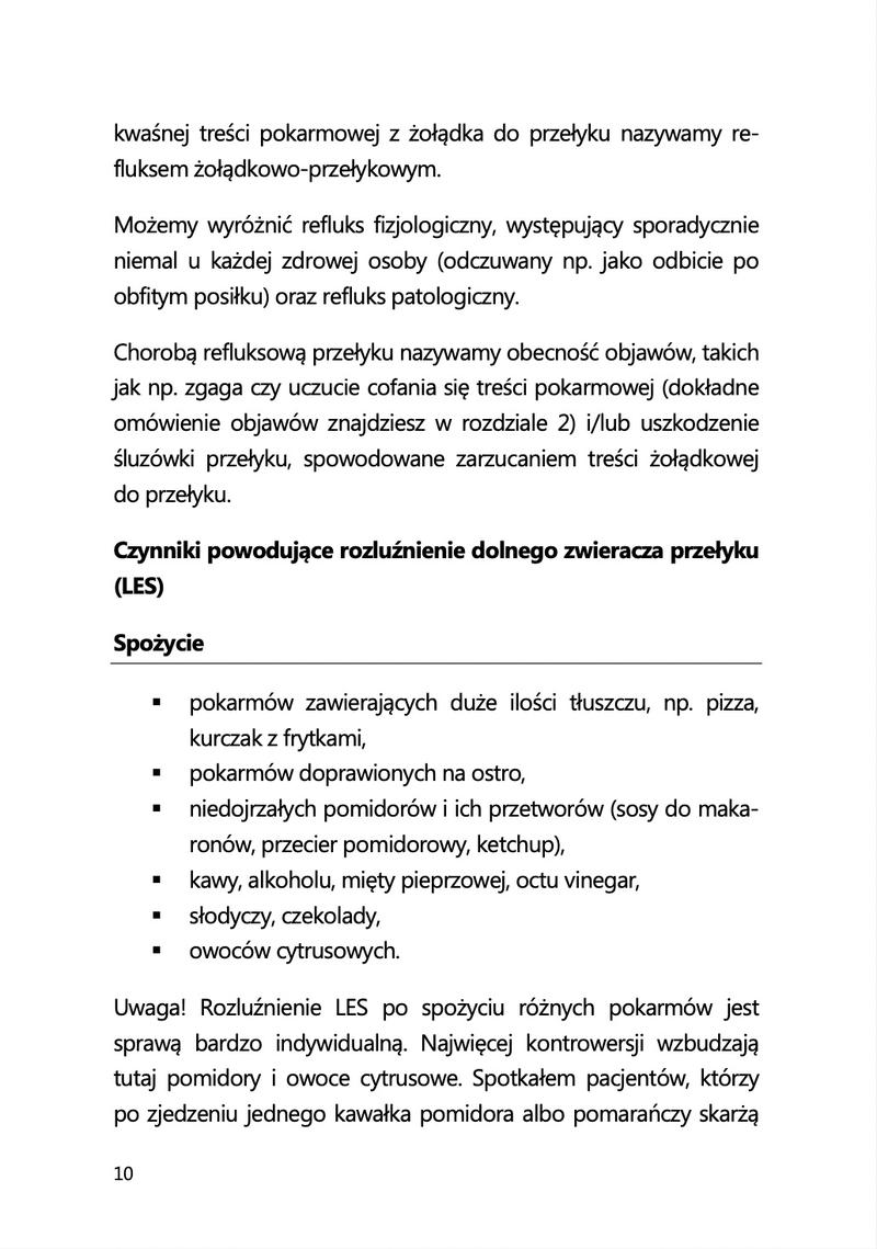 Relaksacja mięśni przełyku