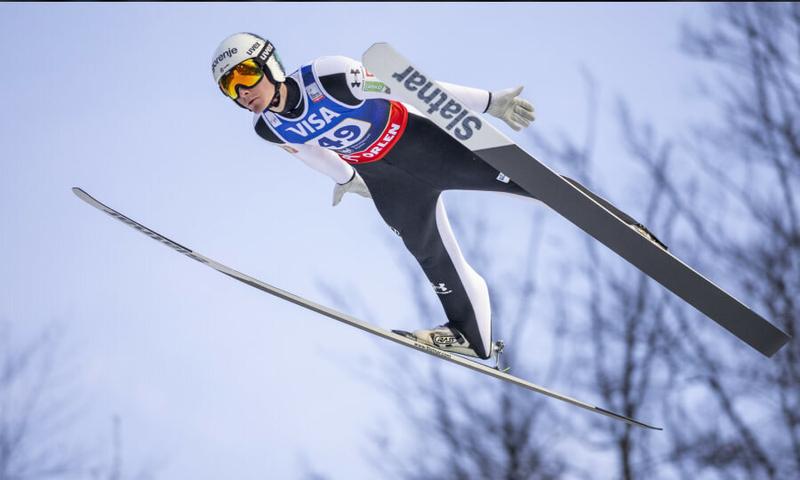 Trening skoczków narciarskich